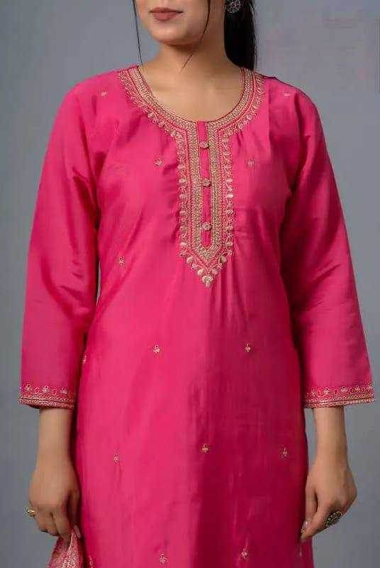 Chanderi Silk Ladies Suit - MYLUXURY LANE ENTERPRISE